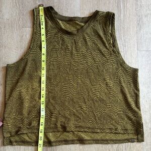 Lululemon Athletica Olive Tank Top